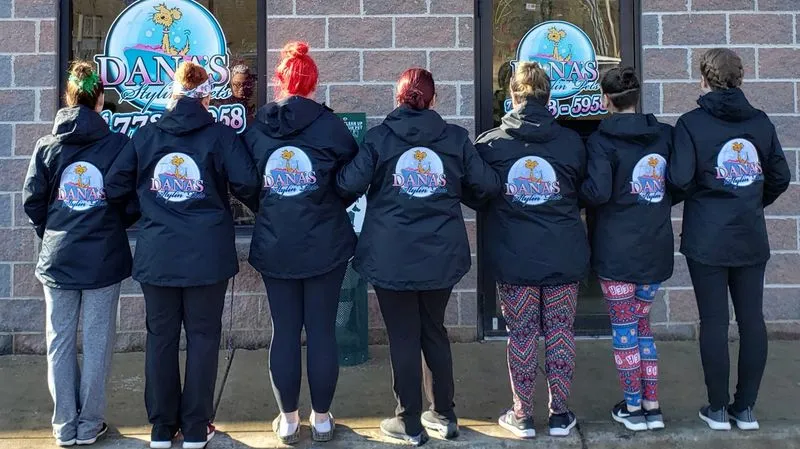 Dana's Stylin' Pets team outside the salon